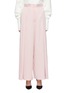 Main View - Click To Enlarge - SOLACE LONDON - 'Elva' pleated satin wide leg pants