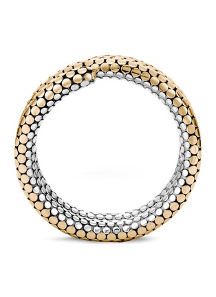 Detail View - Click To Enlarge - JOHN HARDY - 18k yellow gold silver dotted coil bracelet