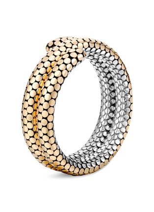 Main View - Click To Enlarge - JOHN HARDY - 18k yellow gold silver dotted coil bracelet