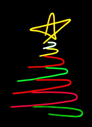 Detail View - Click To Enlarge - ELECTRIC CONFETTI - Christmas Tree neon sign