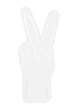 Main View - Click To Enlarge - ELECTRIC CONFETTI - Pretty Peace Hands neon sign