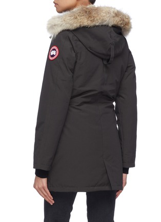 Back View - Click To Enlarge - CANADA GOOSE - 'Victoria' coyote fur hood down puffer parka