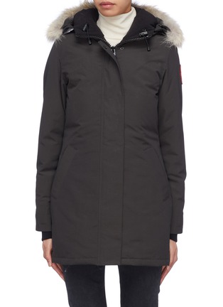 Main View - Click To Enlarge - CANADA GOOSE - 'Victoria' coyote fur hood down puffer parka