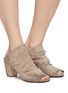 Figure View - Click To Enlarge - MARSÈLL - 'Coltello' distressed suede mules