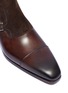 Detail View - Click To Enlarge - MAGNANNI - Suede panel double monk strap leather boots