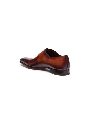 Detail View - Click To Enlarge - MAGNANNI - Monk strap leather loafers