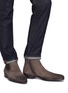 Figure View - Click To Enlarge - MAGNANNI - Zip suede Chelsea boots