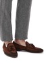 Figure View - Click To Enlarge - MAGNANNI - Tassel suede loafers