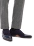 Figure View - Click To Enlarge - MAGNANNI - Suede and leather patchwork Oxfords