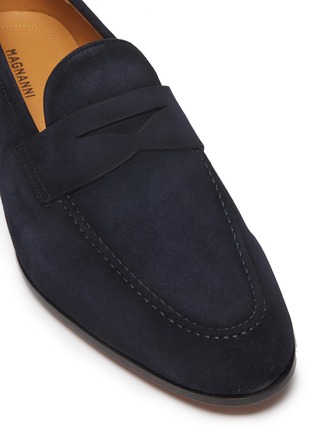 Detail View - Click To Enlarge - MAGNANNI - Suede penny loafers