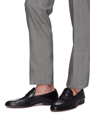 Figure View - Click To Enlarge - MAGNANNI - Leather penny loafers
