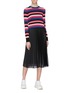 Figure View - Click To Enlarge - MONCLER - 'Maglia' stripe sweater