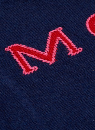  - MONCLER - Logo intarsia cashmere sweater