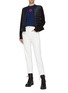 Figure View - Click To Enlarge - MONCLER - Down puffer front panel peplum cardigan