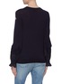 Back View - Click To Enlarge - MONCLER - 'Maglia' patchwork sleeve virgin wool sweater