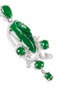 Detail View - Click To Enlarge - LC COLLECTION JADE - Diamond jade 18k white gold leaf pendant