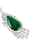 Detail View - Click To Enlarge - LC COLLECTION JADE - Diamond jade 18k white gold chandelier pendant