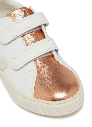 Detail View - Click To Enlarge - VEJA - 'Esplar' leather kids sneakers