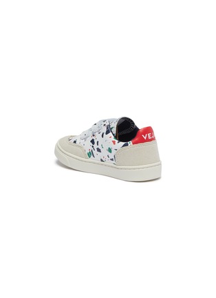Figure View - Click To Enlarge - VEJA - 'V-12' speckle print leather toddler sneakers