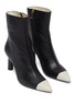 Detail View - Click To Enlarge - TIBI - 'Grant' cylindrical heel colourblock toe leather ankle boots