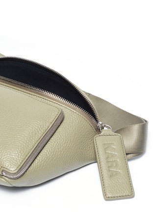 Detail View - Click To Enlarge - KARA - Pebbled leather bum bag