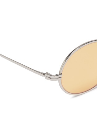 Detail View - Click To Enlarge - STEPHANE + CHRISTIAN - 'Dike' metal oval sunglasses
