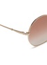 Detail View - Click To Enlarge - STEPHANE + CHRISTIAN - 'Well' metal angular round sunglasses