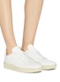 Figure View - Click To Enlarge - VEJA - 'V-10' perforated leather sneakers