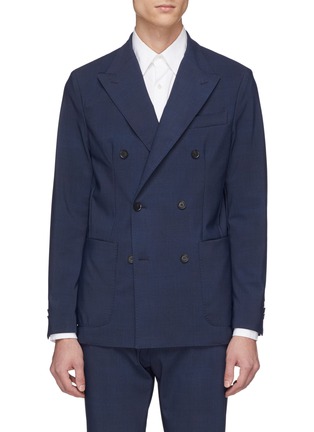 Main View - Click To Enlarge - TRAIANO - 'Solferino' double breasted soft blazer
