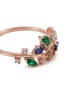 Detail View - Click To Enlarge - ANABELA CHAN - 'Ivy' emerald sapphire peridot 9k rose gold ring