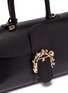 Detail View - Click To Enlarge - DELVAUX - 'Brillant East West PM' ball buckle leather satchel