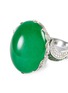 Detail View - Click To Enlarge - SAMUEL KUNG - Diamond garnet jade 18k white gold ring
