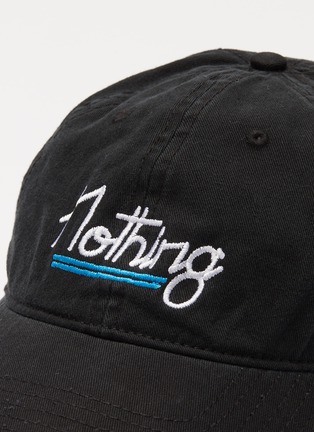 Detail View - Click To Enlarge - SONG FOR THE MUTE - x Nothing logo embroidered baseball cap