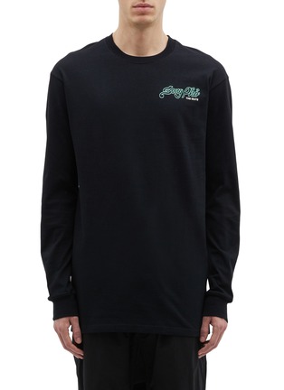 Main View - Click To Enlarge - SONG FOR THE MUTE - x Nothing slogan graphic print long sleeve T-shirt