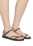 Figure View - Click To Enlarge - PEDRO GARCIA  - 'Gracy' Swarovski crystal strappy satin sandals