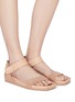 Figure View - Click To Enlarge - PEDRO GARCIA  - 'Berit' suede and leather sandals