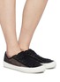 Figure View - Click To Enlarge - PEDRO GARCIA  - 'Parson' patchwork tulle sneakers