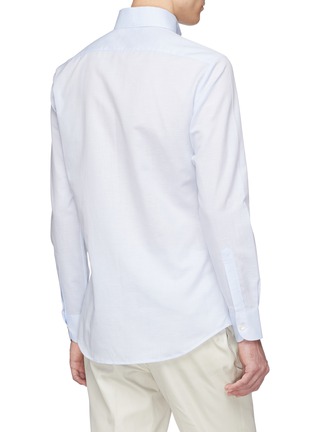 Back View - Click To Enlarge - MAGNUS & NOVUS - Point collar cotton-linen shirt