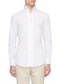 Main View - Click To Enlarge - MAGNUS & NOVUS - Point collar cotton-linen shirt