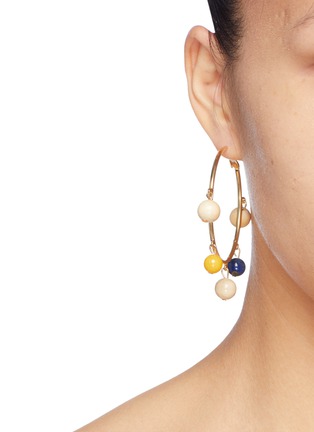 Figure View - Click To Enlarge - SOPHIE MONET - 'The Maraca' bead hoop earrings
