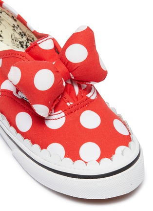 Detail View - Click To Enlarge - VANS - x Disney 'Authentic' Minnie Mouse bow toddler sneakers