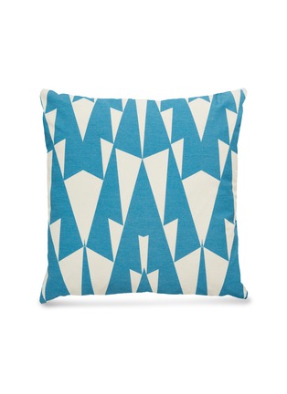 Main View - Click To Enlarge - WOLFUM - Triangle print cushion – Blue Mirror