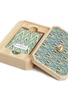 Detail View - Click To Enlarge - WOLFUM - Borgatta playing cards set – Sand/Turquoise Brass