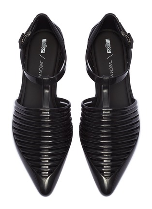 Detail View - Click To Enlarge - MELISSA - x Jason Wu 'Kate' strappy PVC d'Orsay flats