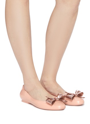 Figure View - Click To Enlarge - MELISSA - 'Doll III' bow PVC flats