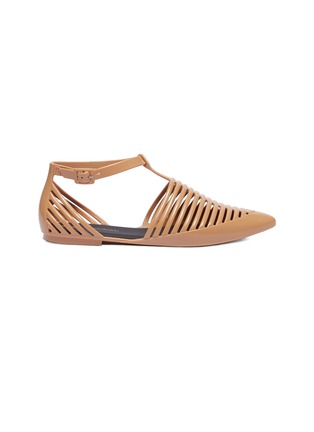 Main View - Click To Enlarge - MELISSA - x Jason Wu 'Kate' strappy PVC d'Orsay flats