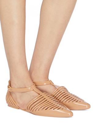 Figure View - Click To Enlarge - MELISSA - x Jason Wu 'Kate' strappy PVC d'Orsay flats