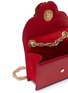 Detail View - Click To Enlarge - OSCAR DE LA RENTA - 'TRO' floral appliqué leather crossbody bag