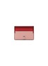 Main View - Click To Enlarge - ALEXANDER MCQUEEN - Skull stud colourblock leather card holder