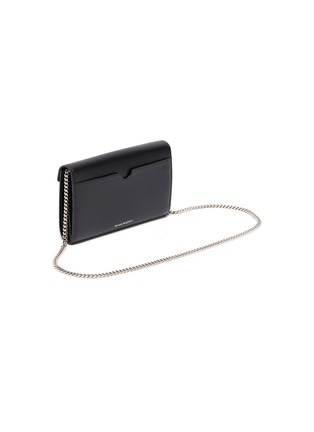Detail View - Click To Enlarge - ALEXANDER MCQUEEN - Pin leather chain wallet